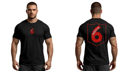 Distressed Fire Logo Short Sleeve Black T-Shirt (Copy)