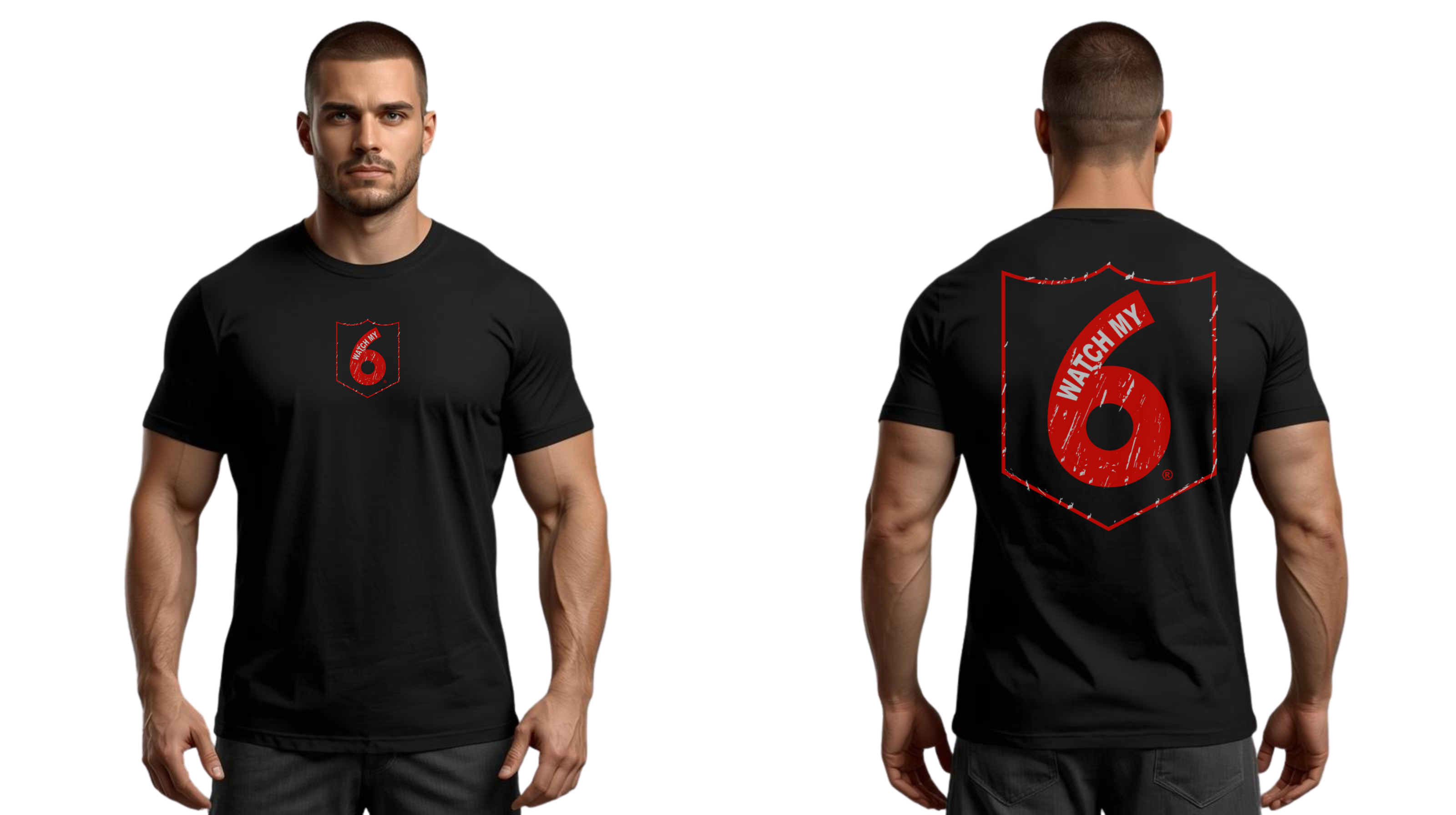 Distressed Fire Logo Short Sleeve Black T-Shirt (Copy)