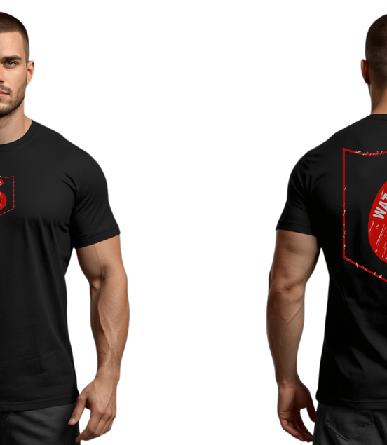 Distressed Fire Logo Short Sleeve Black T-Shirt (Copy)