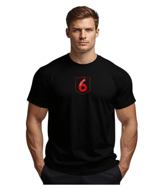 Distressed Fire Logo Short Sleeve Black T-Shirt (Copy)
