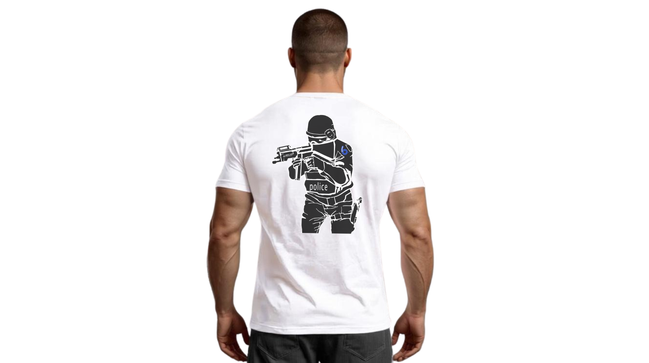 COMING SOON! SWAT Short Sleeve White T-Shirt