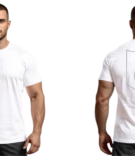 Distressed Corrections Logo Short Sleeve White T-Shirt