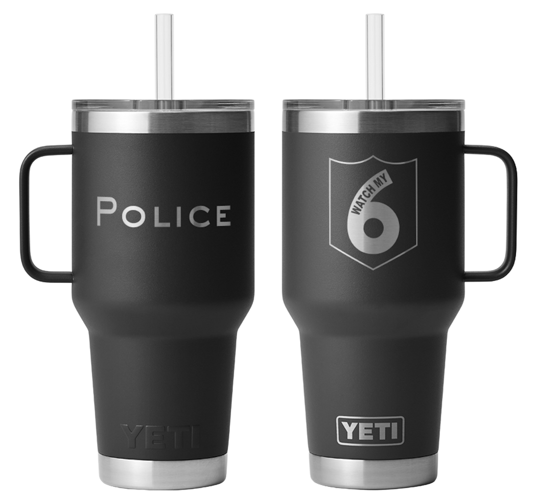 YETI® 35 oz. Rambler® Straw and Mug-Police