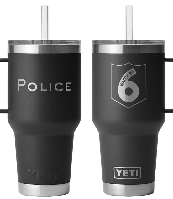 YETI® 35 oz. Rambler® Straw and Mug-Police