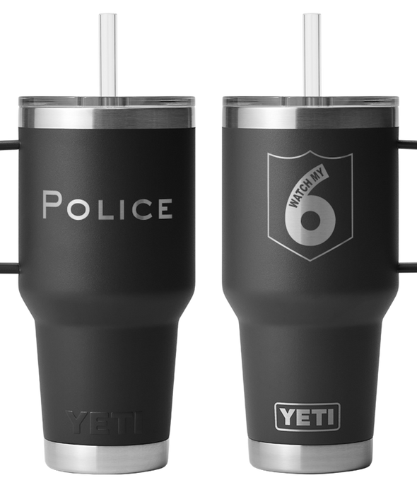 YETI® 35 oz. Rambler® Straw and Mug-Police